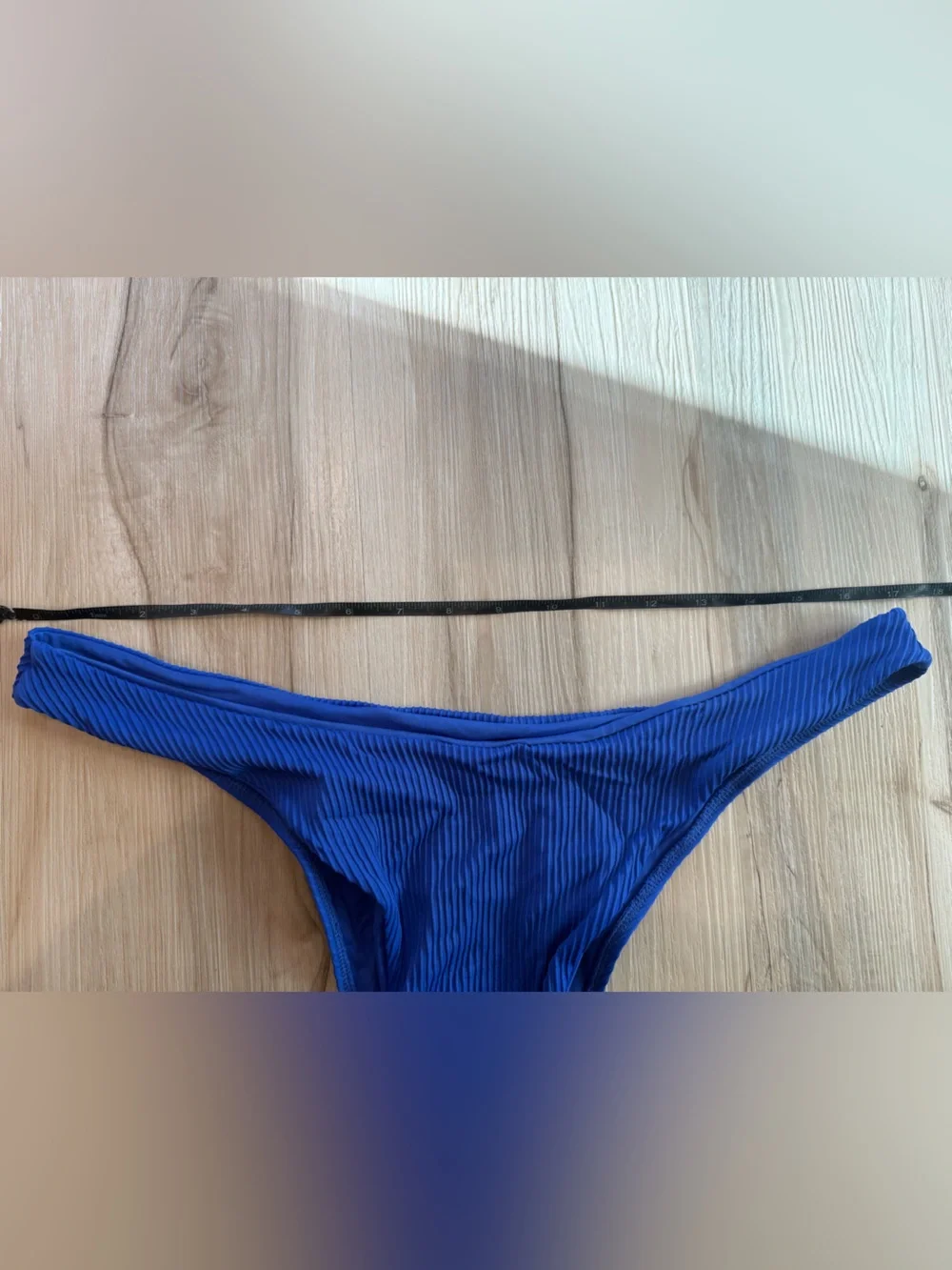 Ribbed Electric Blue Bikini Bottom Monday swimwear